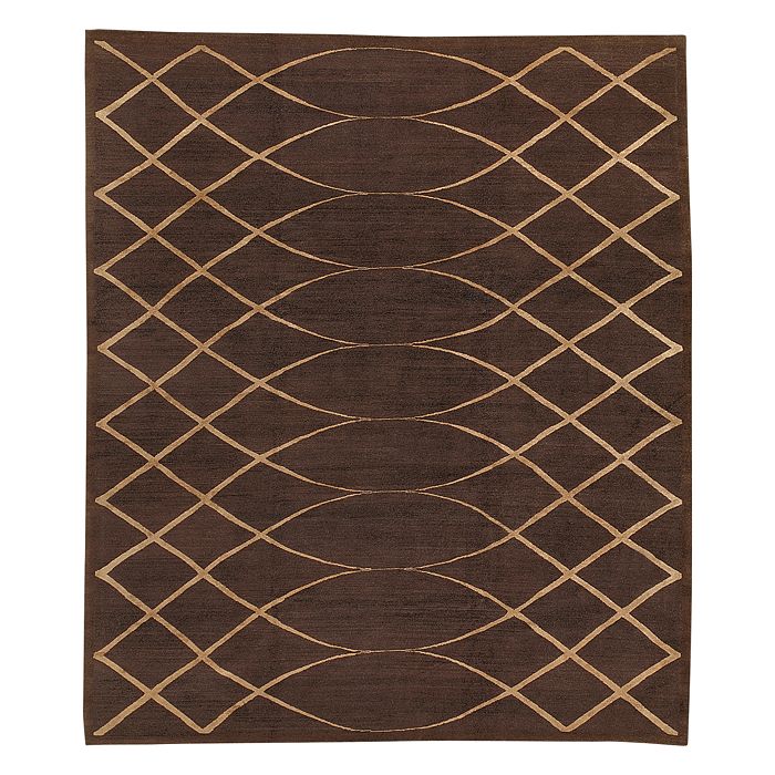 Tufenkian Artisan Carpets Arching Lattice Espresso Area Rug, 5'6" x 8'6