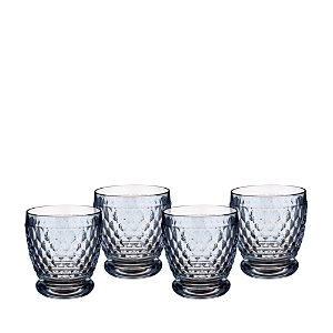 Villeroy & Boch Boston Double Old-fashioned Glass, Set Of 4 In Blue