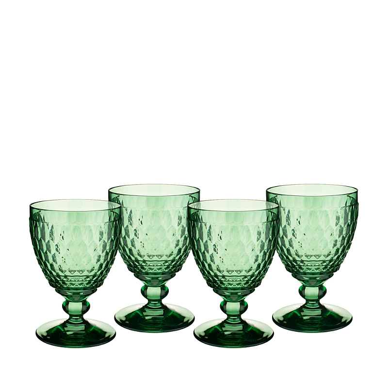 Villeroy & Boch Boston Double Old Fashioned Glasses, Set Of 4 In Green