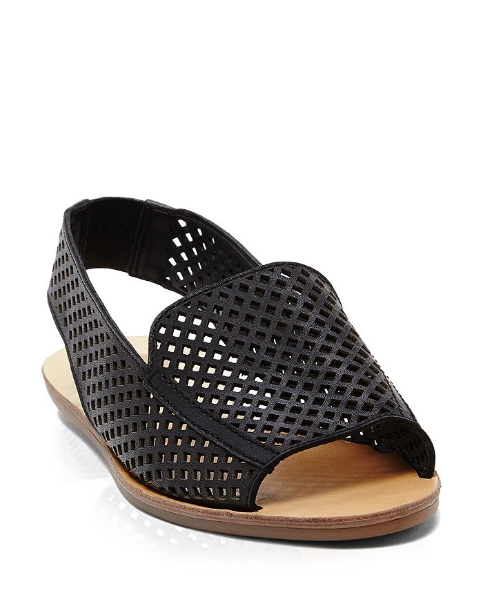 Perforated open sale toe sandal