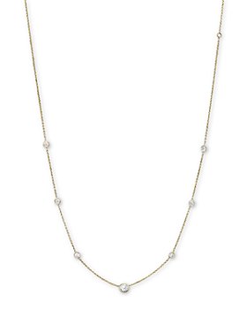 Bloomingdale's - Diamond Station Necklace in 18K Yellow Gold, 1.0 ct. t.w. - 100% Exclusive