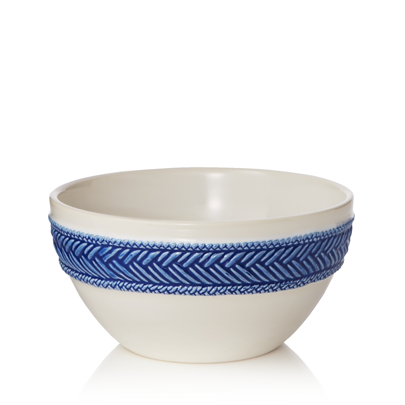 Juliska Le Panier White/delft Cereal/ice Cream Bowl In Delft Blue