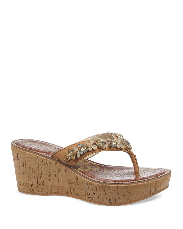 Sam edelman wedge flip flops on sale