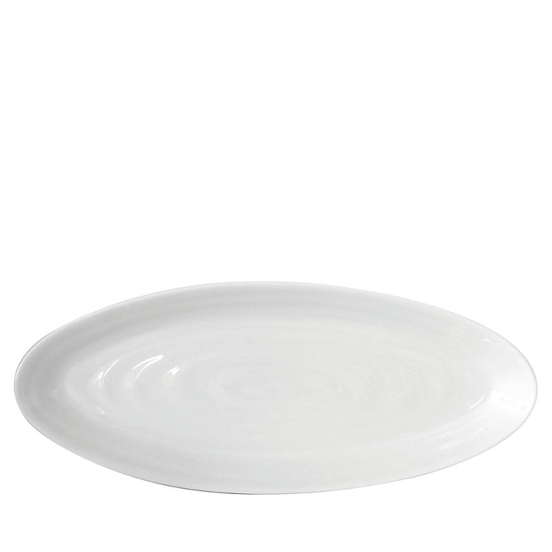 Bernardaud Origine Oblong Coupe Plate, 10.8 In White