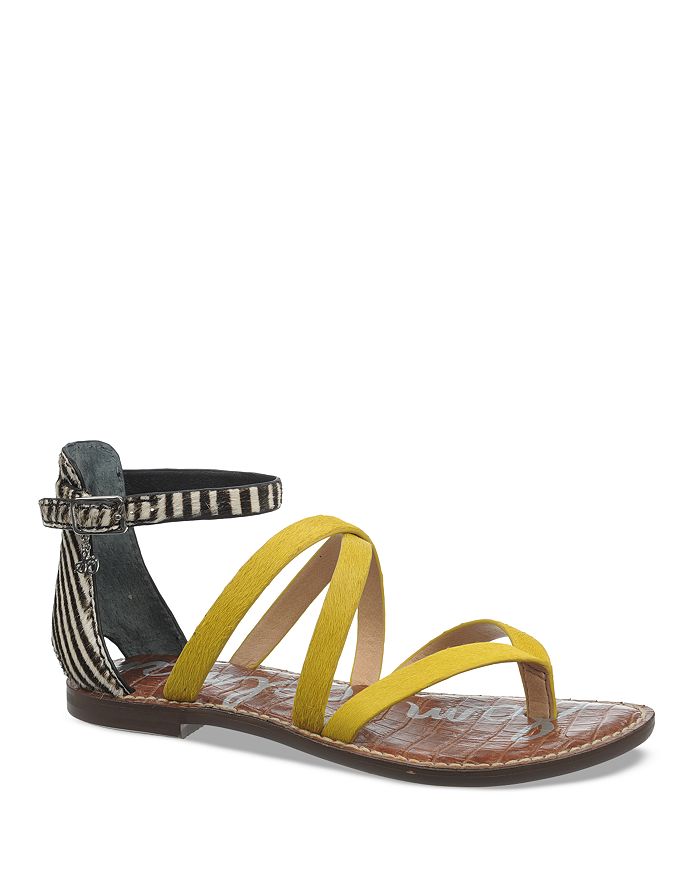 Sam edelman strappy flat sandals clearance