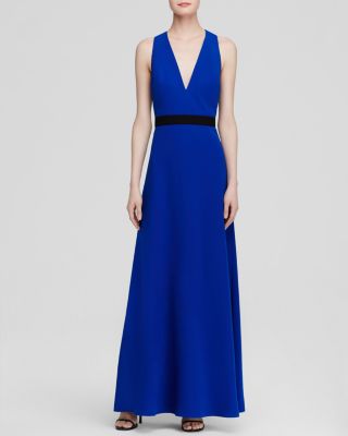 Jill jill stuart plunge neck gown best sale