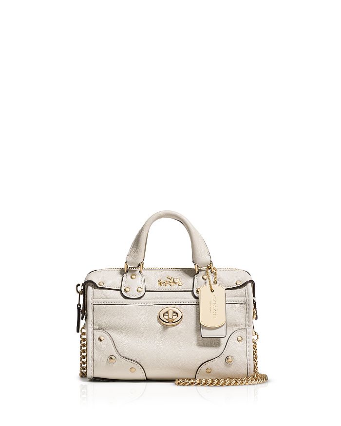COACH Rhyder Satchel 18 in Soft Grain Leather | Bloomingdale's