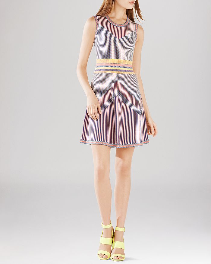 BCBGMAXAZRIA Dress Wilma Jacquard A Line Bloomingdale s