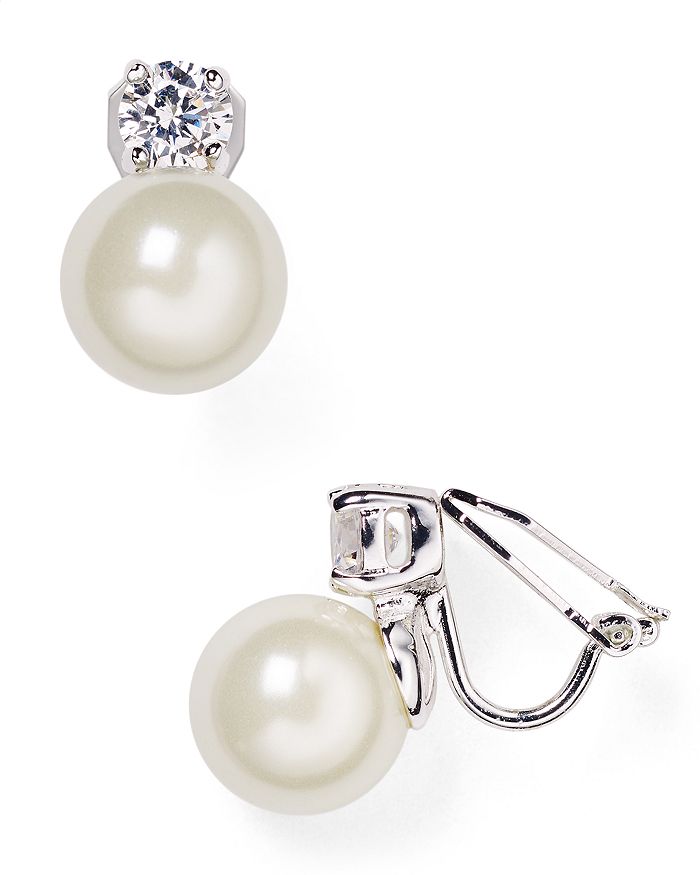 Ralph Lauren Faux Pearl ClipOn Earrings Bloomingdale's