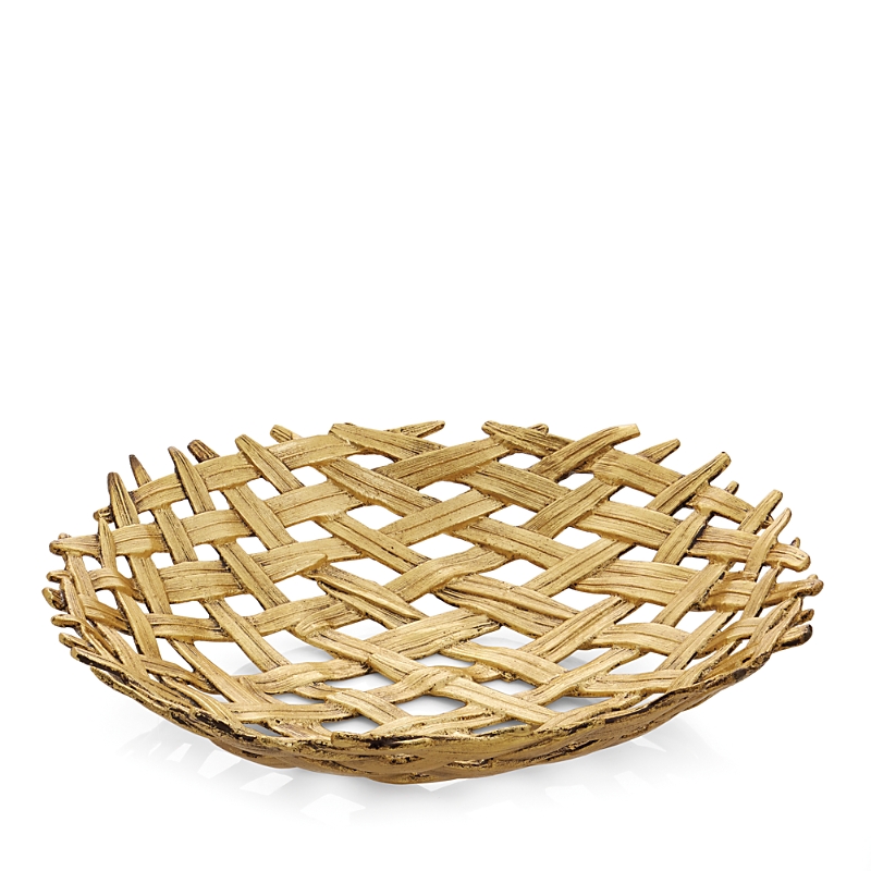 Michael Aram Palm Centerpiece Bowl In Gold