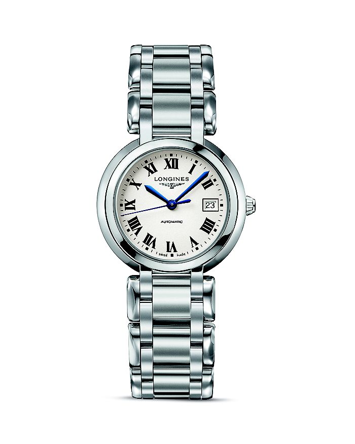 Longines Primaluna Automatic Watch, 30mm In White/silver