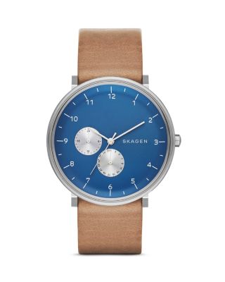 Skagen - Chronograph Leather Strap Watch, 40mm