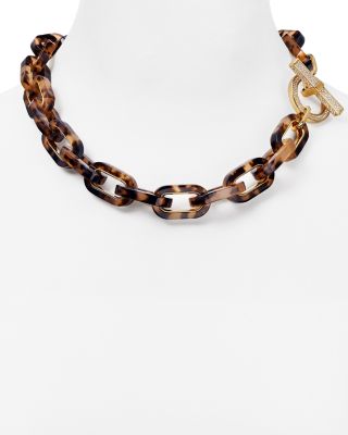 michael kors tortoise shell necklace