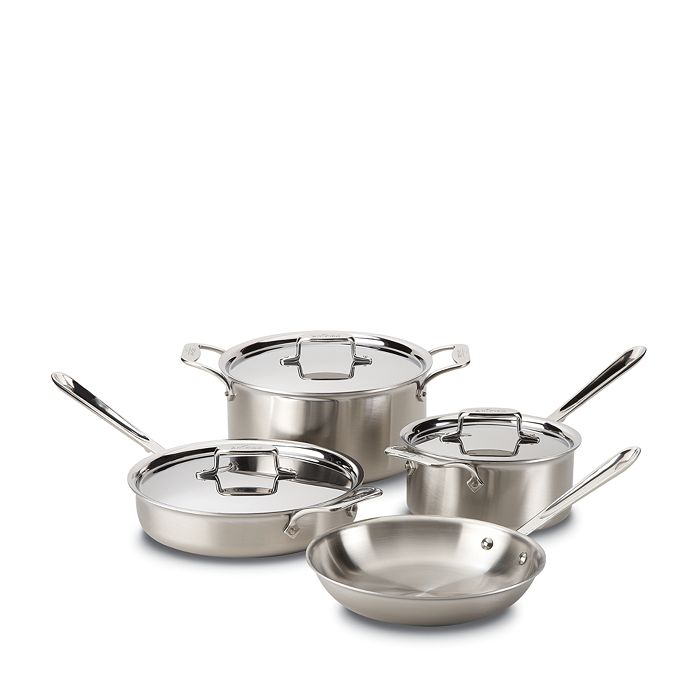 All-Clad d5 Brushed Stainless Steel 7-Piece Cookware Set