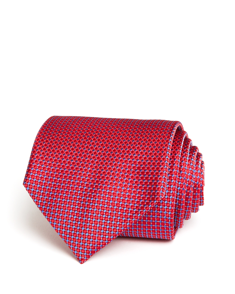 The Men's Store At Bloomingdale's Floral Medallion Neat Silk Classic Tie - 100% Exclusive In Red