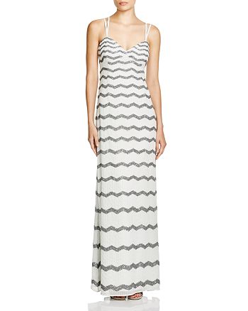 Hoss Intropia Zigzag Embellished Gown | Bloomingdale's
