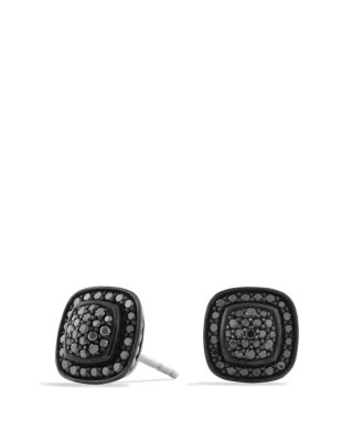 David Yurman - Petite Albion Earrings with Black Diamonds