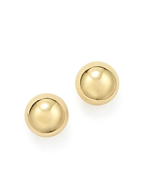 14K Yellow Gold Ball Stud Earrings - 100% Exclusive