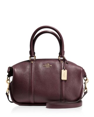 COACH Central Satchel in Polished Pebble Leather | Bloomingdale