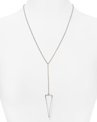 Bloomingdale's Fine Collection - Sterling Silver Pyramid Pendant Necklace, 22" - Exclusive