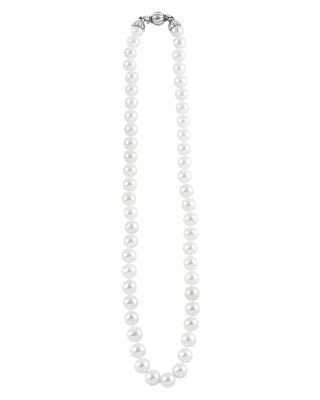 Sterling Silver Luna Cultured Pearl Necklace, 18"