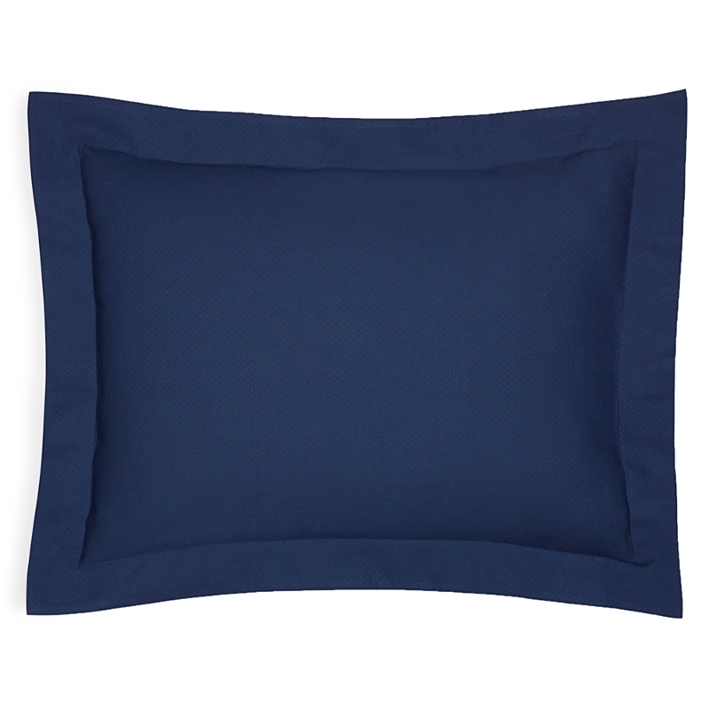 Matouk Elliot Standard Sham In Navy