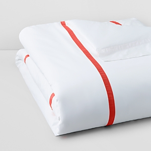 Shop Matouk Lowell Duvet, King In Coral