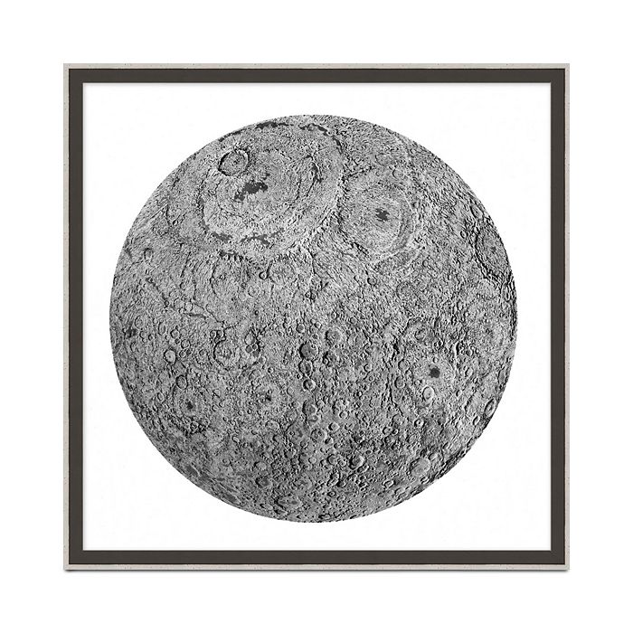 Bloomingdale's Artisan Collection Wendover Art Group Silver Moon Wall Art In Black