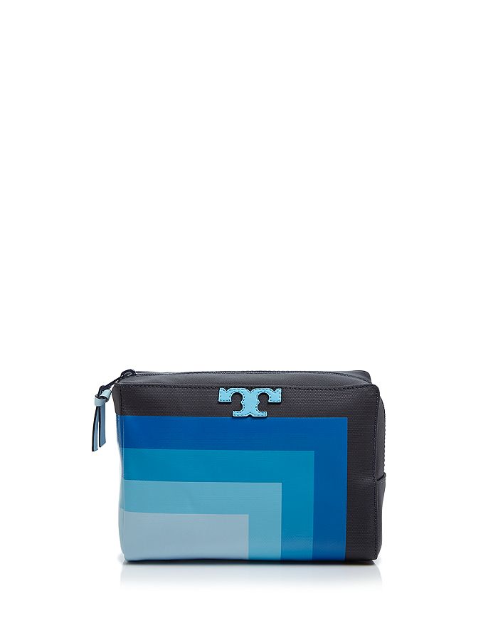 Tory Burch - Stripe-T Medium Cosmetics Case