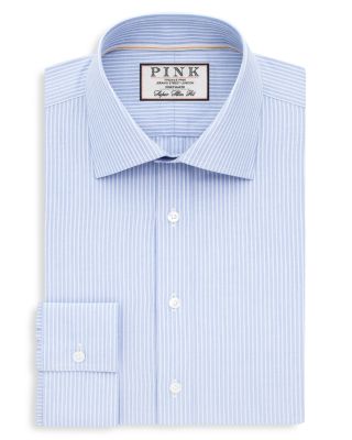 fitted lace wedding dress Thomas Pink Men's ABLE Stripe Superior Two FOLD 100'S L/S Slim FIT Dress  Shirt Pink/White (15.5) : Amazon.in: Clothing & Accessories