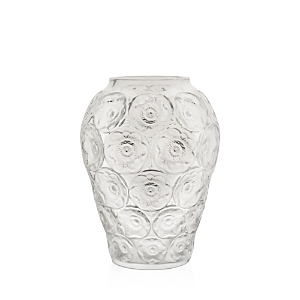 Shop Lalique Anemones Vase In Clear