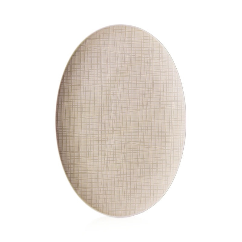 Rosenthal Mesh Oval Platter In Cream
