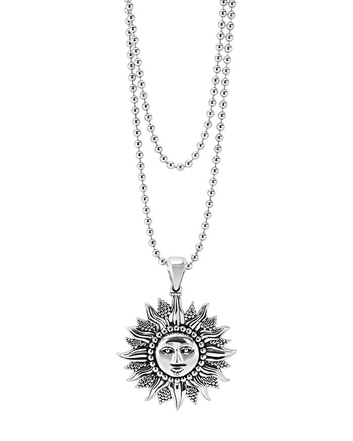 LAGOS Sterling Silver Rare Wonders Celestial Sun Pendant Necklace