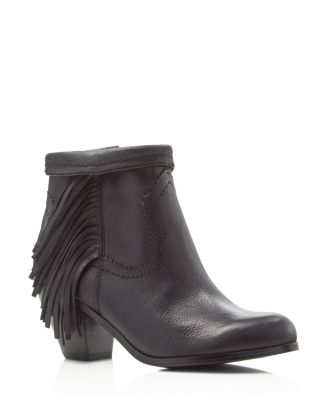 Sam Edelman Louie Fringe Booties Bloomingdale's