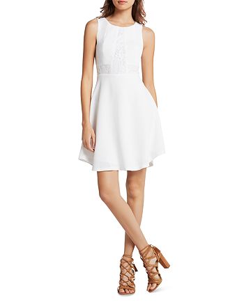 BCBGeneration Sleeveless Lace Trimmed Dress | Bloomingdale's
