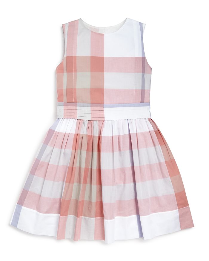 Burberry Girls' Alenna Checked Dress - Sizes 4-14 | Bloomingdale's