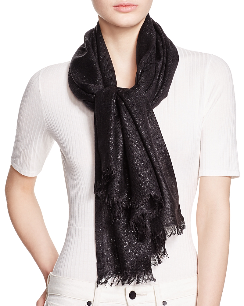 V Fraas Fraas Solid Metallic Scarf - Exclusive