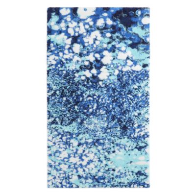 blue bath rugs