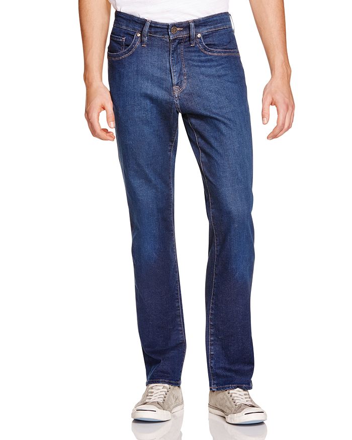 34 HERITAGE CHARISMA COMFORT-RISE CLASSIC STRAIGHT FIT JEANS IN DARK CASHMERE,001118-12783