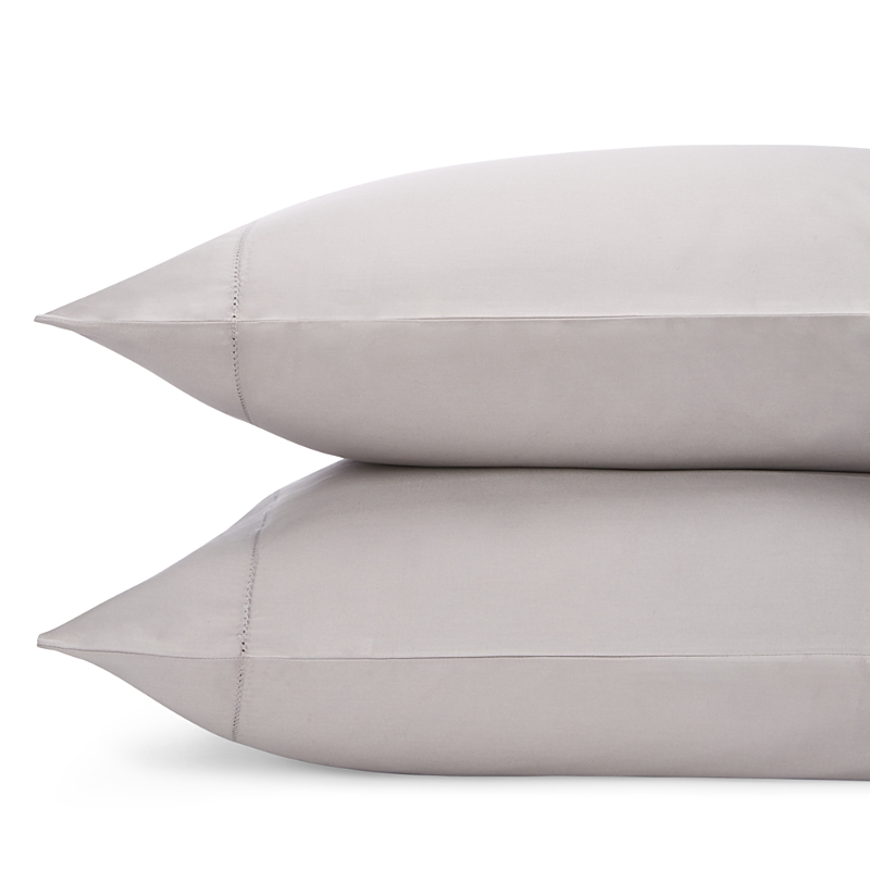 Hudson Park Collection 680tc Standard Sateen Pillowcase, Pair - Exclusive In Pewter