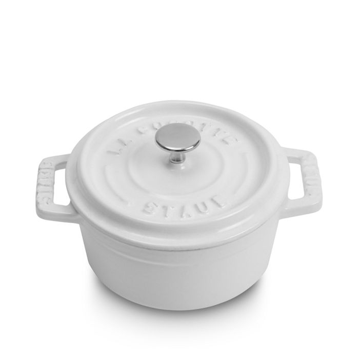 Staub Matte 0.25-qt Round Cast-Iron Mini Cocott e 