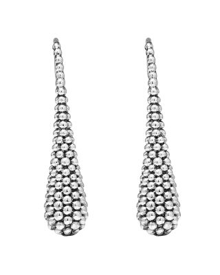 LAGOS Sterling Silver Caviar Tear Drop Earrrings