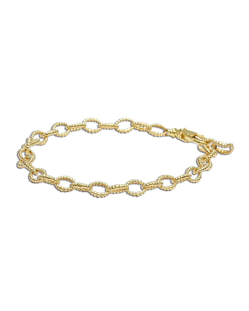 Lagos Caviar Gold Collection 18k Gold Fluted Link Bracelet, 5mm In Gold