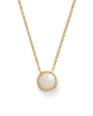 opal pendant necklace gold