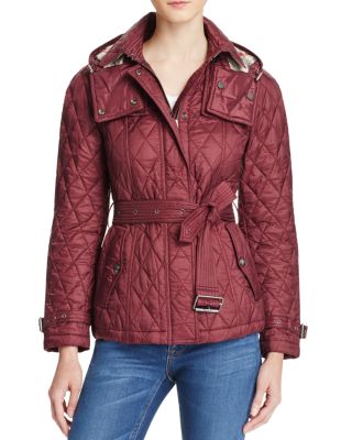 burberry finsbridge hooded quilted jacket