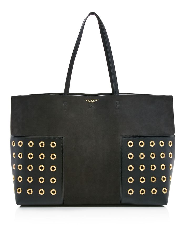 Tory Burch Block T Grommet Tote 100 Exclusive Bloomingdale s