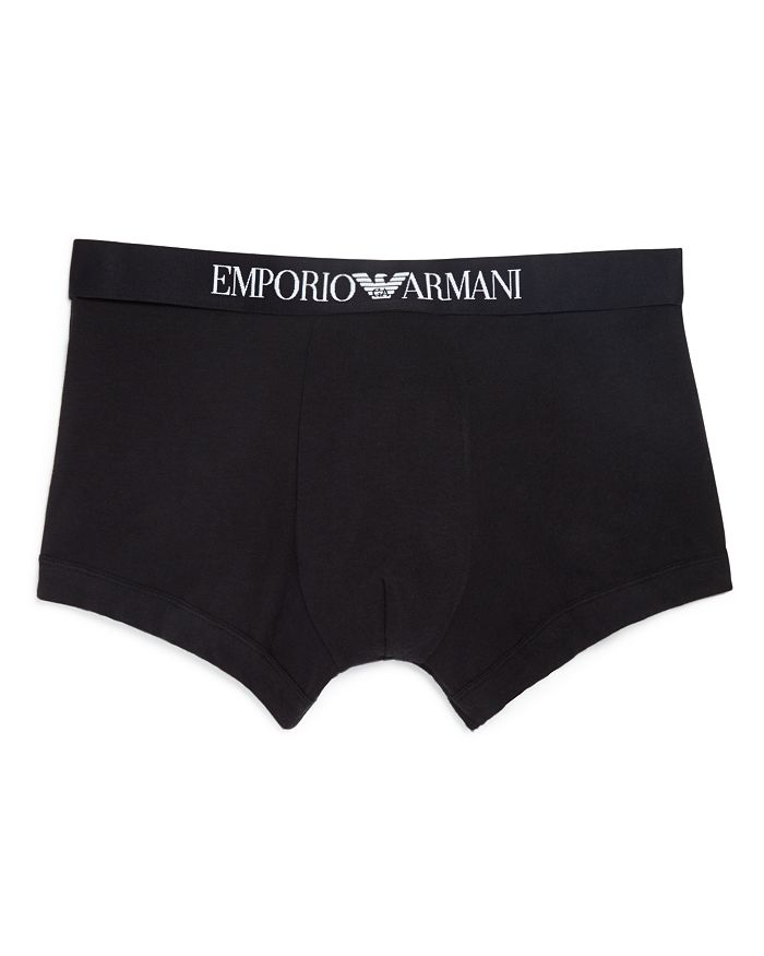Shop Emporio Armani Stretch Cotton Boxer Briefs In Black