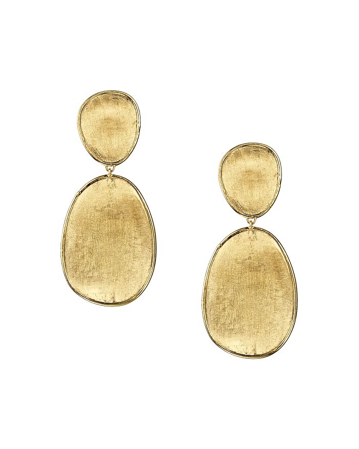 Shop Marco Bicego 18k Yellow Gold Lunaria Two Tiered Drop Earrings