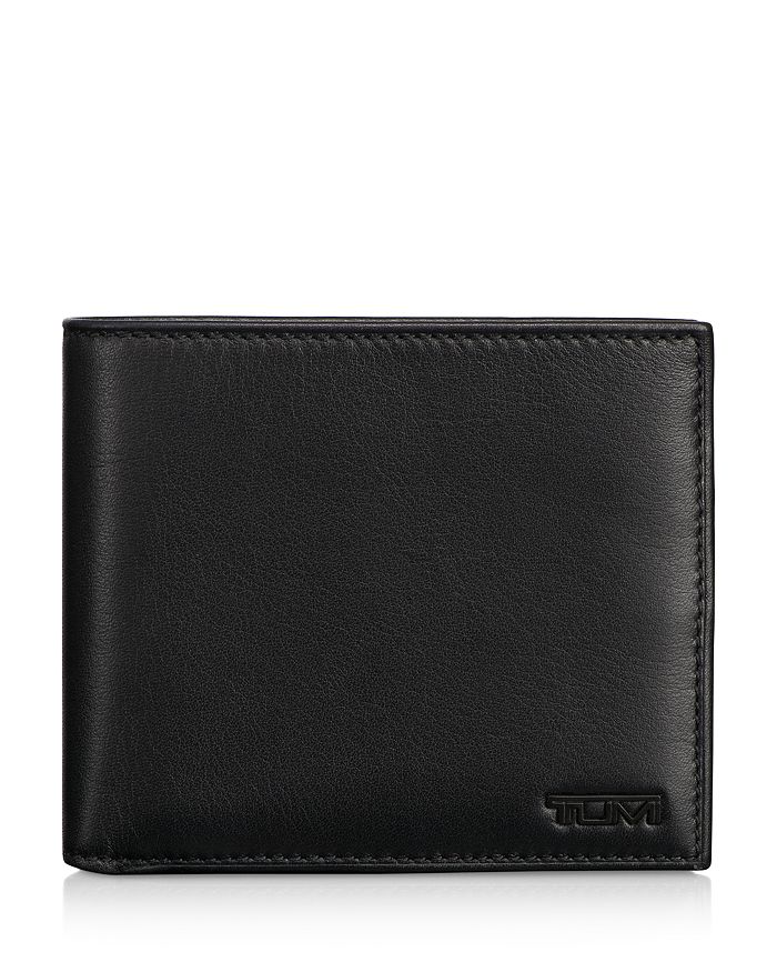 Shop Tumi Global Center Flip Id Passcase Wallet In Black