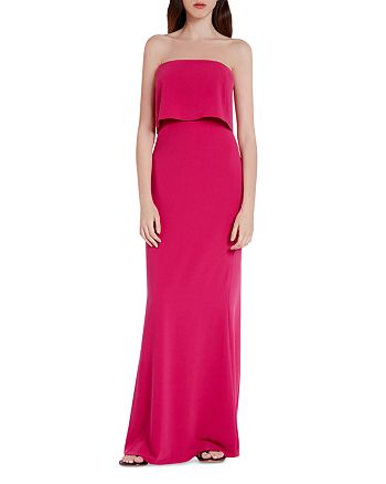 HALSTON HERITAGE HALSTON Strapless Popover Gown | Bloomingdale's